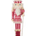 J-Line figuur Notenkraker Snoep - polyresin - wit|roze - lar