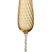J-Line glas champagne Gestreept - glas - caramel