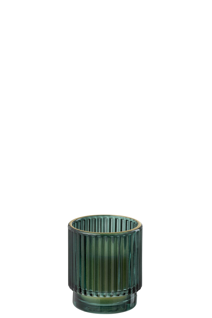 J-Line geurkaars Cedar Breeze - was - groen - small - 19U