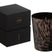 J-Line geurkaars Noa - sandalwood - glas - zwart|goud - medium - 68U