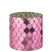 J-Line kaarshouder Cilinder Mozaïek - glas - fuchsia