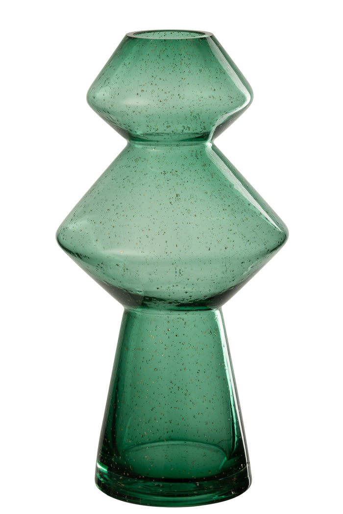 J-Line vaas Carol - glas - groen