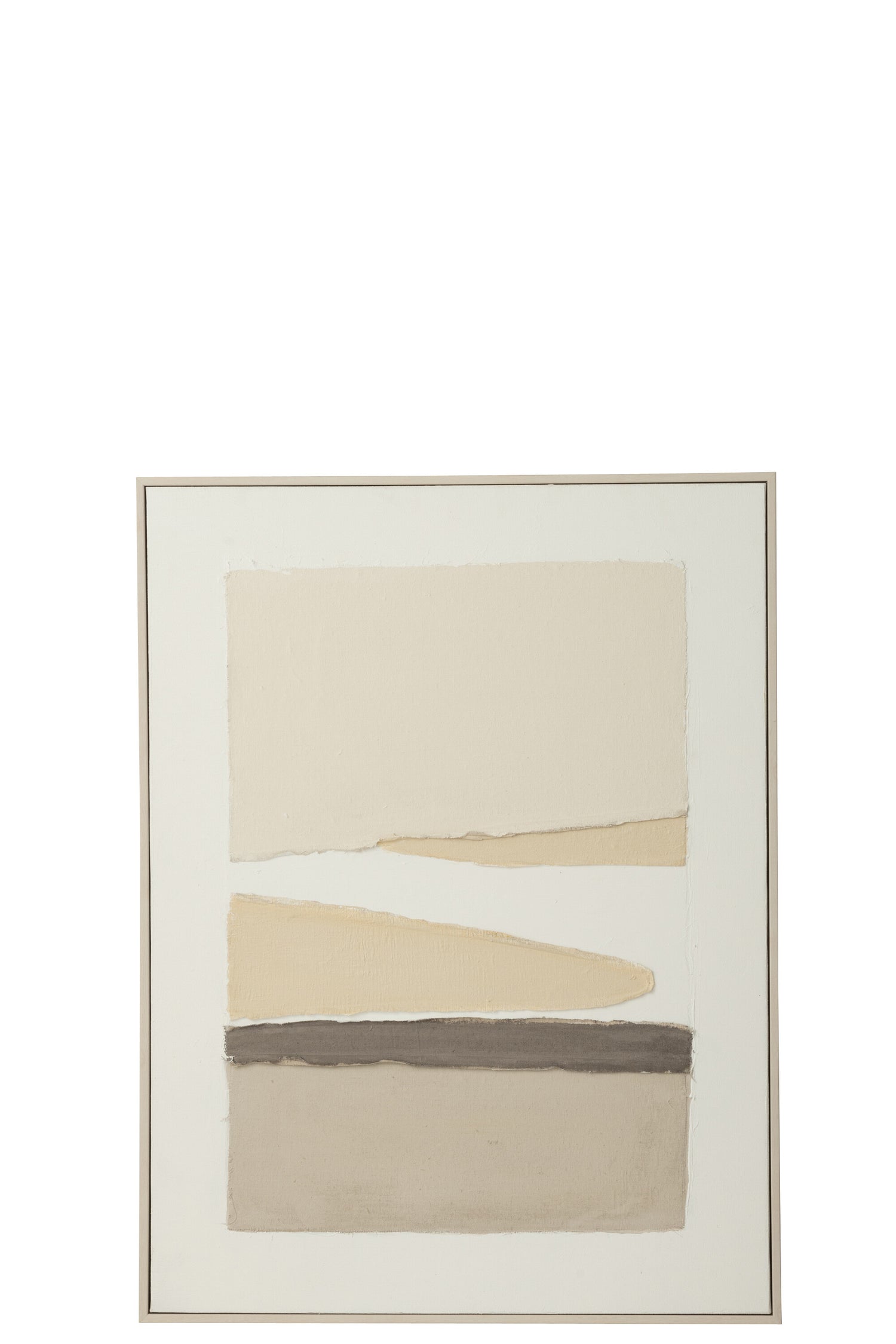 J-Line schilderij Mog - canvas|dennenhout - mix