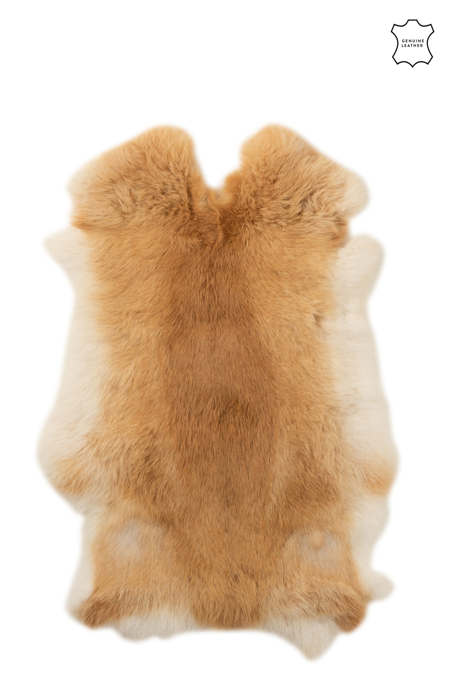 J-Line tapijt Konijnenvel - imtatiebont - bruin