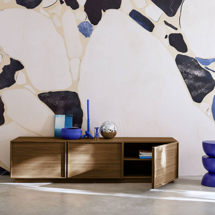 sweeek - TV-meubel houteffect 3 deuren 180cm