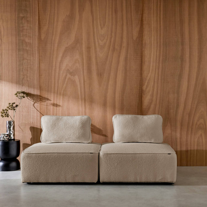 sweeek - Fauteuils boucléstof 1 zitplaats (set van 2)