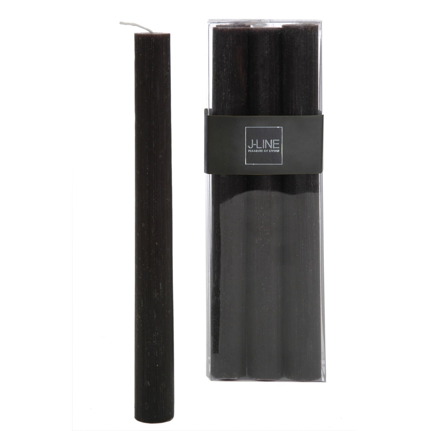 J-Line tafelkaars - bruin|zwart - 9U - 6 stuks