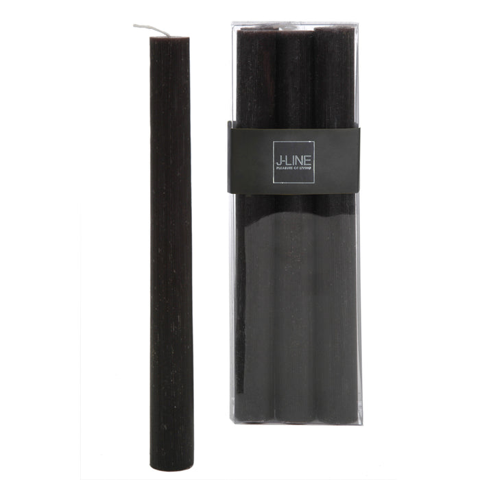 J-Line tafelkaars - bruin|zwart - 9U - 6 stuks