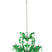 J-Line hanglamp Kand Antiek - glas - groen