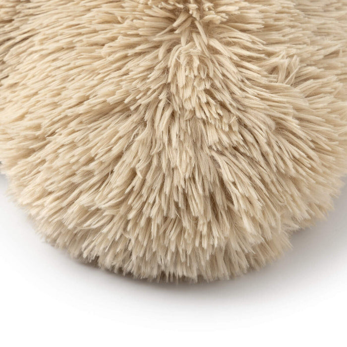 HART - sierkussen 40x45 cm - hartjeskussen - fluffy - Bleached Sand -