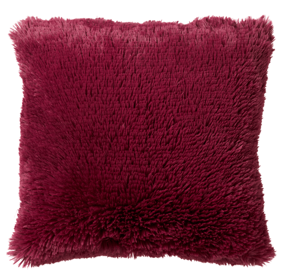 Dutch Decor kussenhoes FLUFFY - 45x45 cm Red Plum