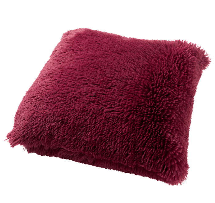 Dutch Decor kussenhoes FLUFFY - 45x45 cm Red Plum