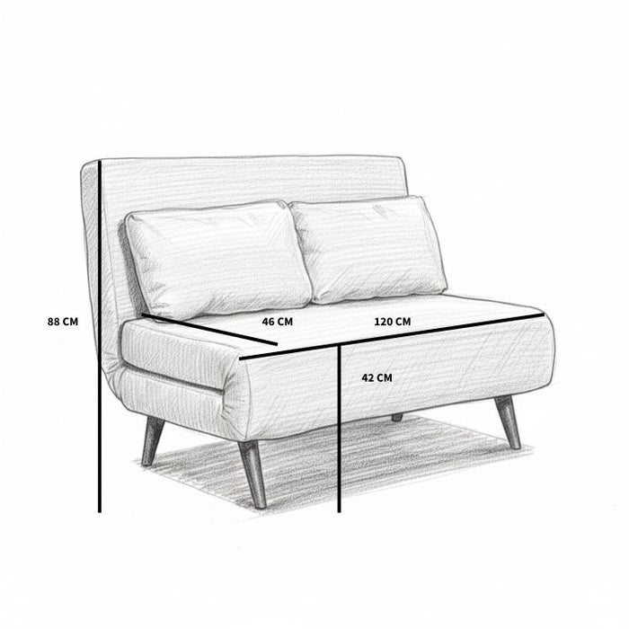 Bronx71 Velvet slaapbank 1,5 persoons Kristian zwart