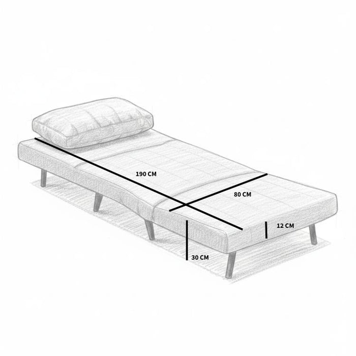 Bronx71 Slaapfauteuil Hanna antraciet eco-leer