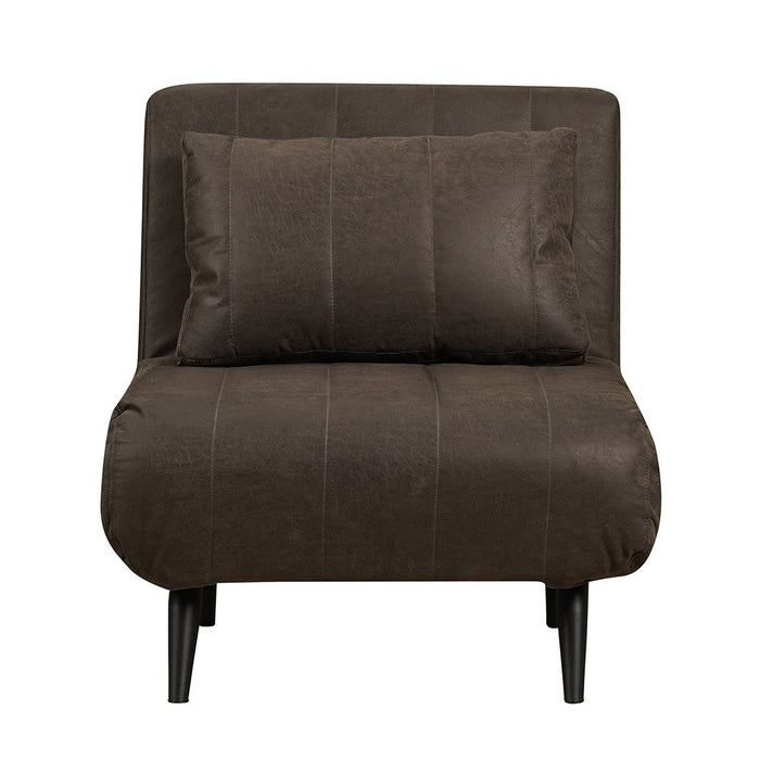 Bronx71 Slaapfauteuil Hanna antraciet eco-leer