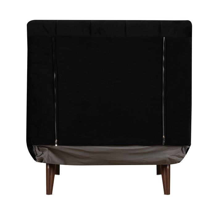 Bronx71 Velvet slaapfauteuil Hanna zwart