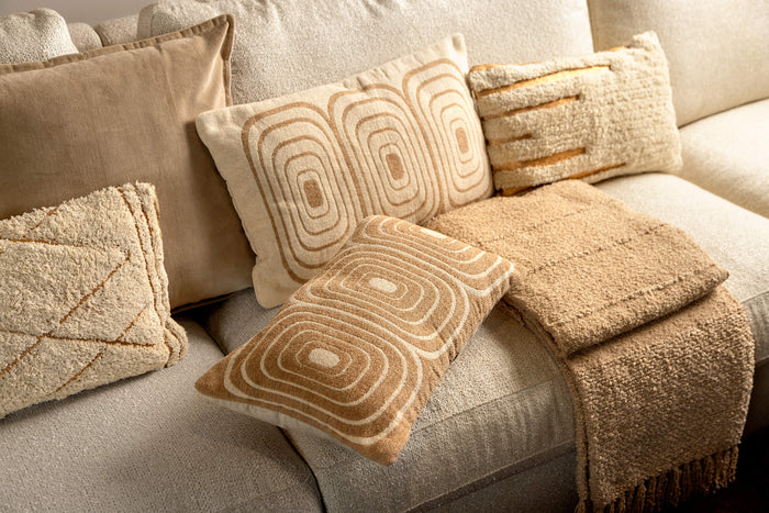 Dutch Decor kussenhoes JIZZA - 30x50 cm Tofu