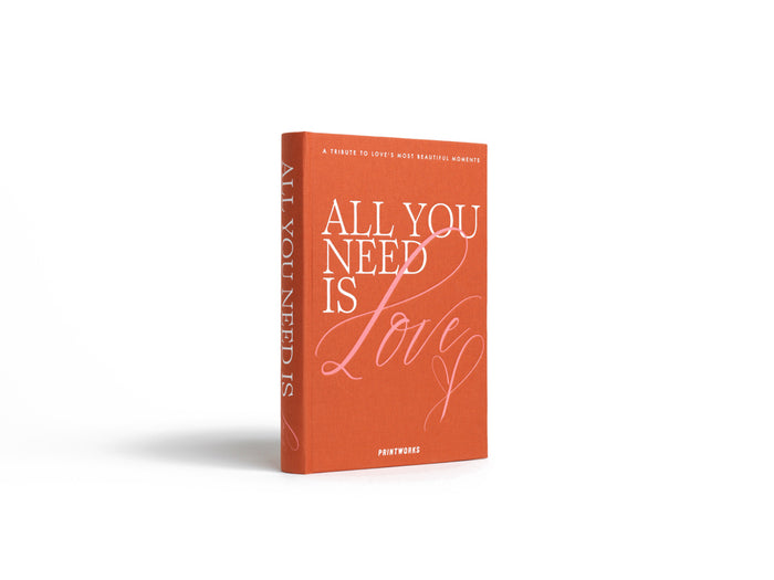 Printworks Fotoboek - All You Need is Love - Oranje