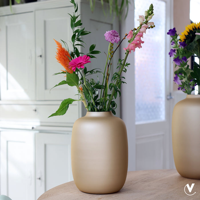 Vase The World Artic S matte gold Ø21 x H29 cm