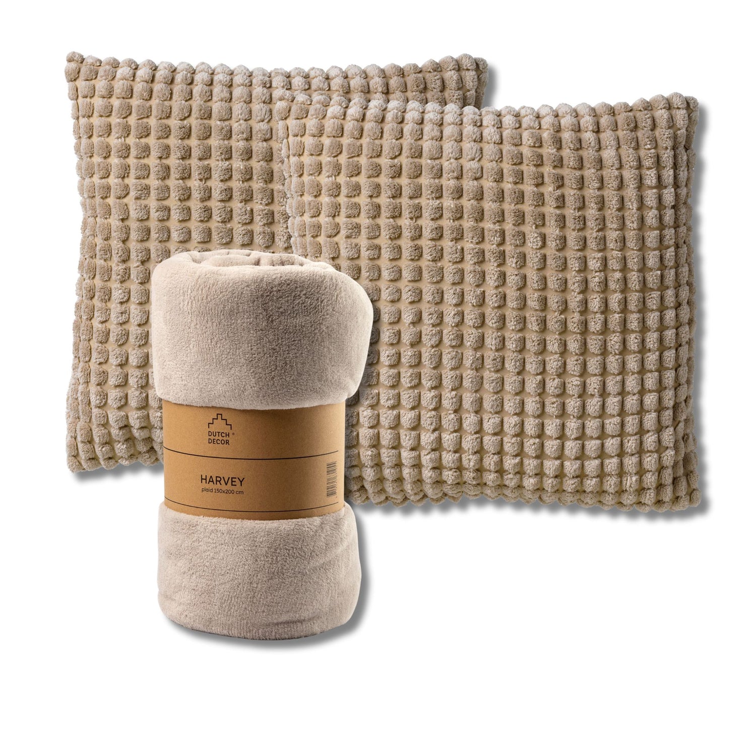 Dutch Decor Set van 2 sierkussens en 1 plaid