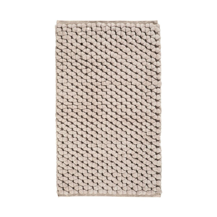 Onyx Badmat Greige | 60 x 60 cm | Beige | Grijs | Polyester | Katoen