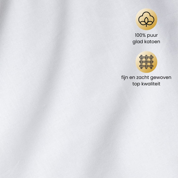 Superieur - Dekbedovertrek - Wit; Grijs - Tweepersoons