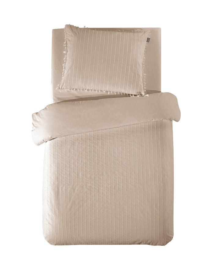 LINNICK Dekbedovertrek Katoen Renforcé Estina - sand