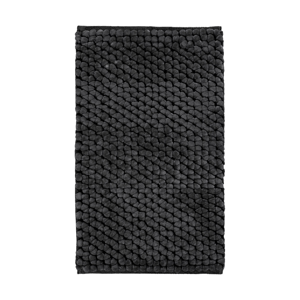 Onyx Badmat Dark Grey | 70 x 120 cm | Grijs | Polyester | Katoen