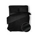 Eleganzzz Dekbedovertrek Micro Mink Leopard - black