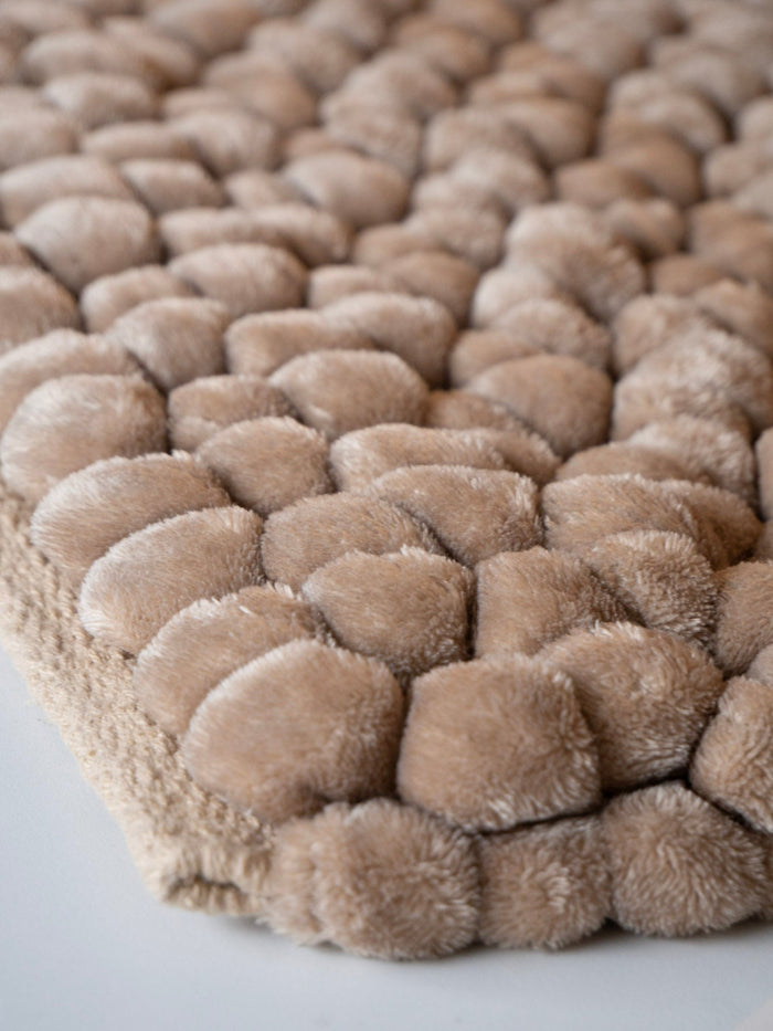 Onyx Badmat Sand | 80 x 160 cm | Beige | Polyester | Katoen