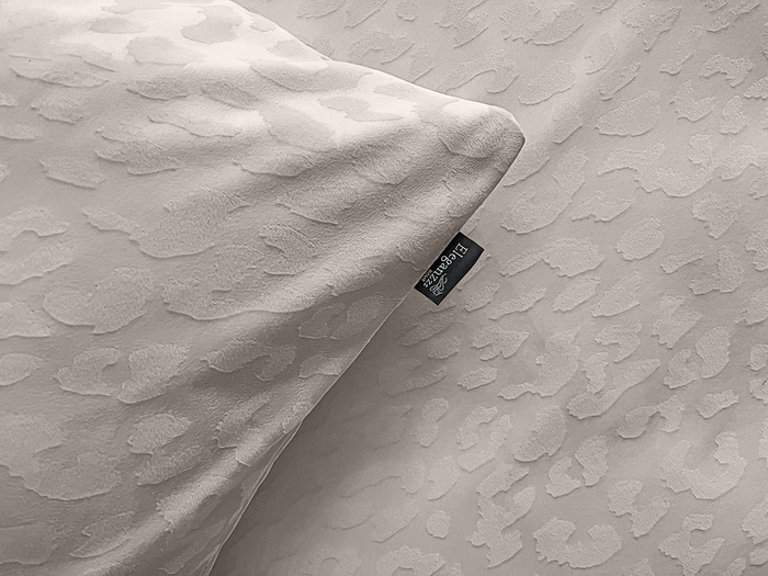 Eleganzzz Dekbedovertrek Micro Mink Leopard - beige