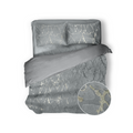 Eleganzzz Dekbedovertrek Marbel Foil Velvet - grey
