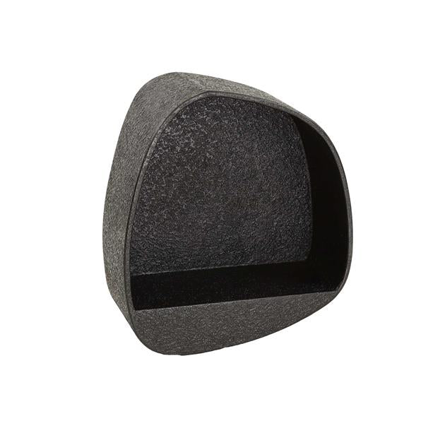 Giga Meubel - Wandschap Grijs Metaal - 43x21x48cm - Metallic Breed