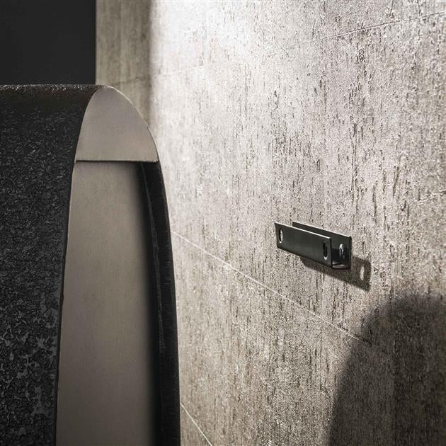 Giga Meubel - Wandschap Grijs Metaal - 43x21x48cm - Metallic Breed