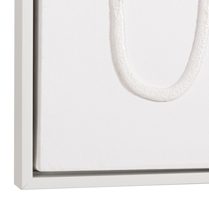 HOMER - Décoration murale 83x123cm lignes abstraites n°1, cadre blanc