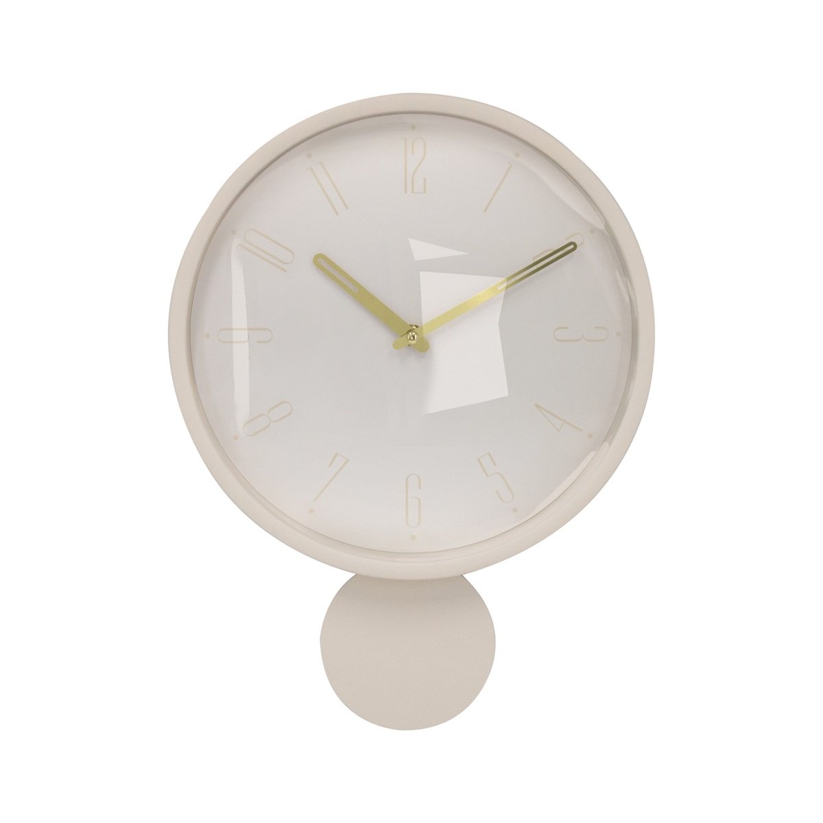 Vtw Living - Moderne Wandklok Beige - 30 x 6 x 39.8 cm