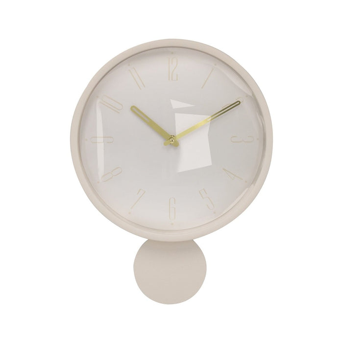 Vtw Living - Moderne Wandklok Beige - 30 x 6 x 39.8 cm