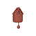 Karlsson Wandklok Solo Color Cuckoo - Bordeaux - 6x21,5x41cm