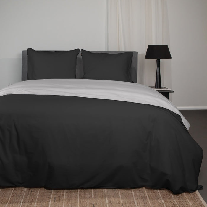 Superieur - Dekbedovertrek - Zwart; Grijs - Extra breed