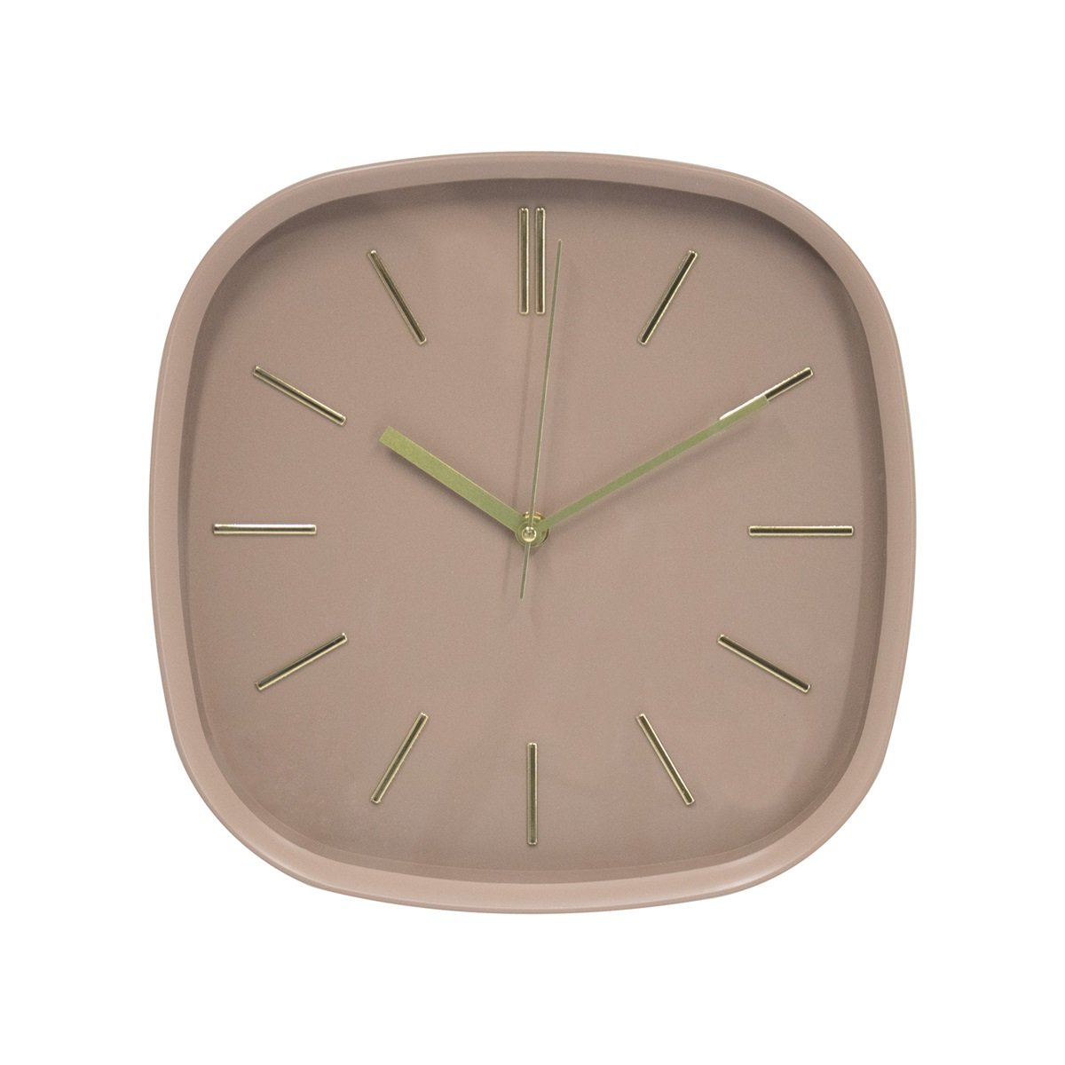 Vtw Living - Moderne Wandklok Bruin - 30 x 5 x 30 cm