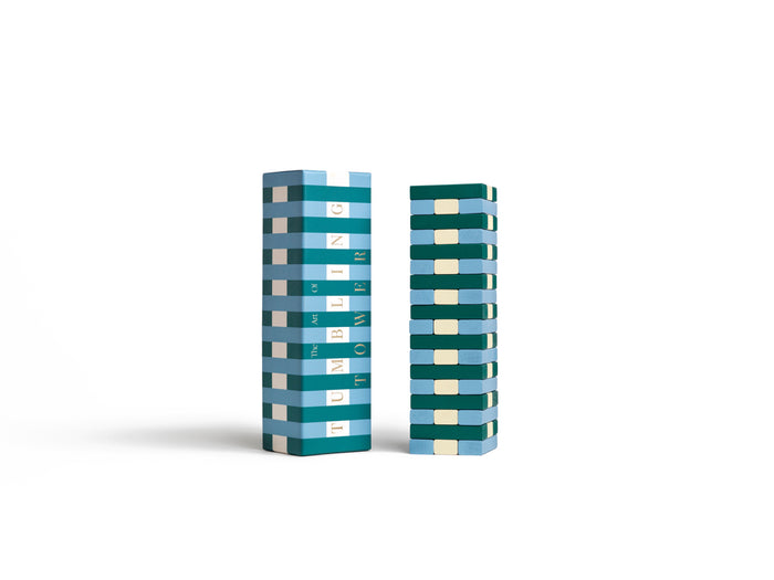 Printworks Spel Play - Tumbling Towers - Groen|Blauw
