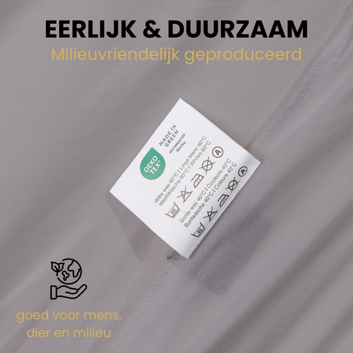 Superieur - Dekbedovertrek - Zwart; Grijs - Lits-jumeaux