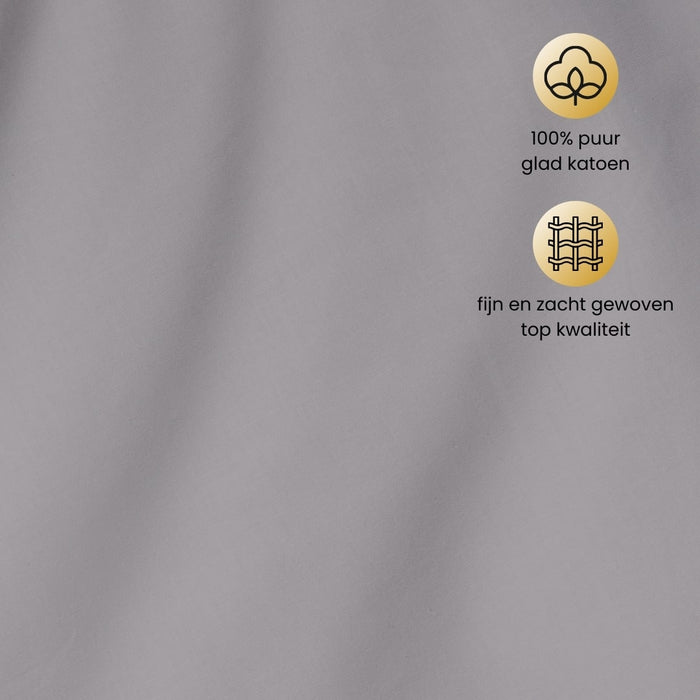 Superieur - Dekbedovertrek - Zwart; Grijs - Lits-jumeaux