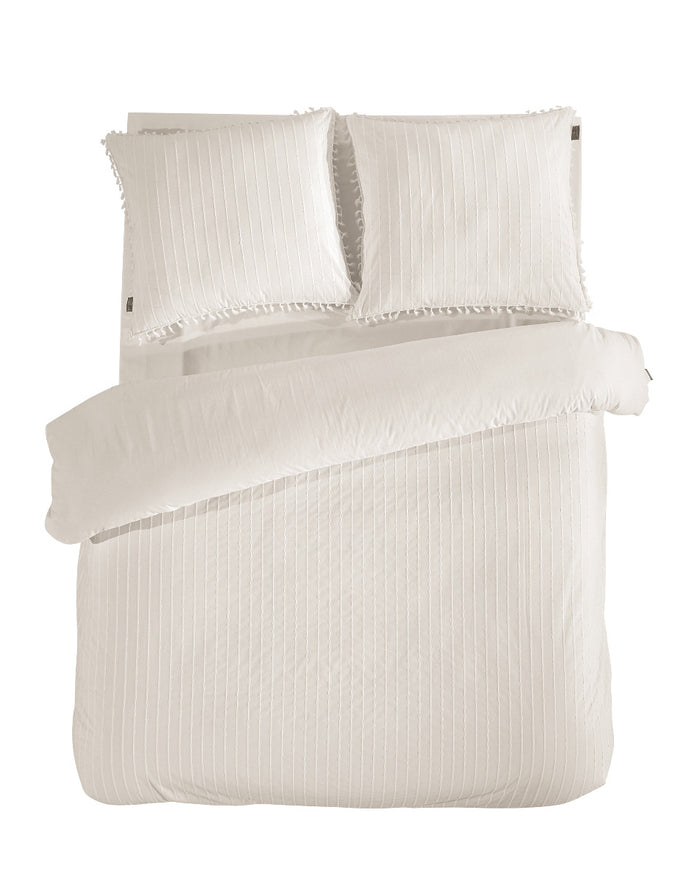 LINNICK Dekbedovertrek Katoen Renforcé Estina - off white