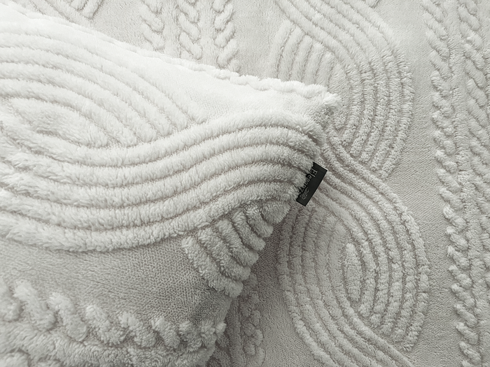 Eleganzzz Dekbedovertrek Jacquard Teddy Pluche - off white