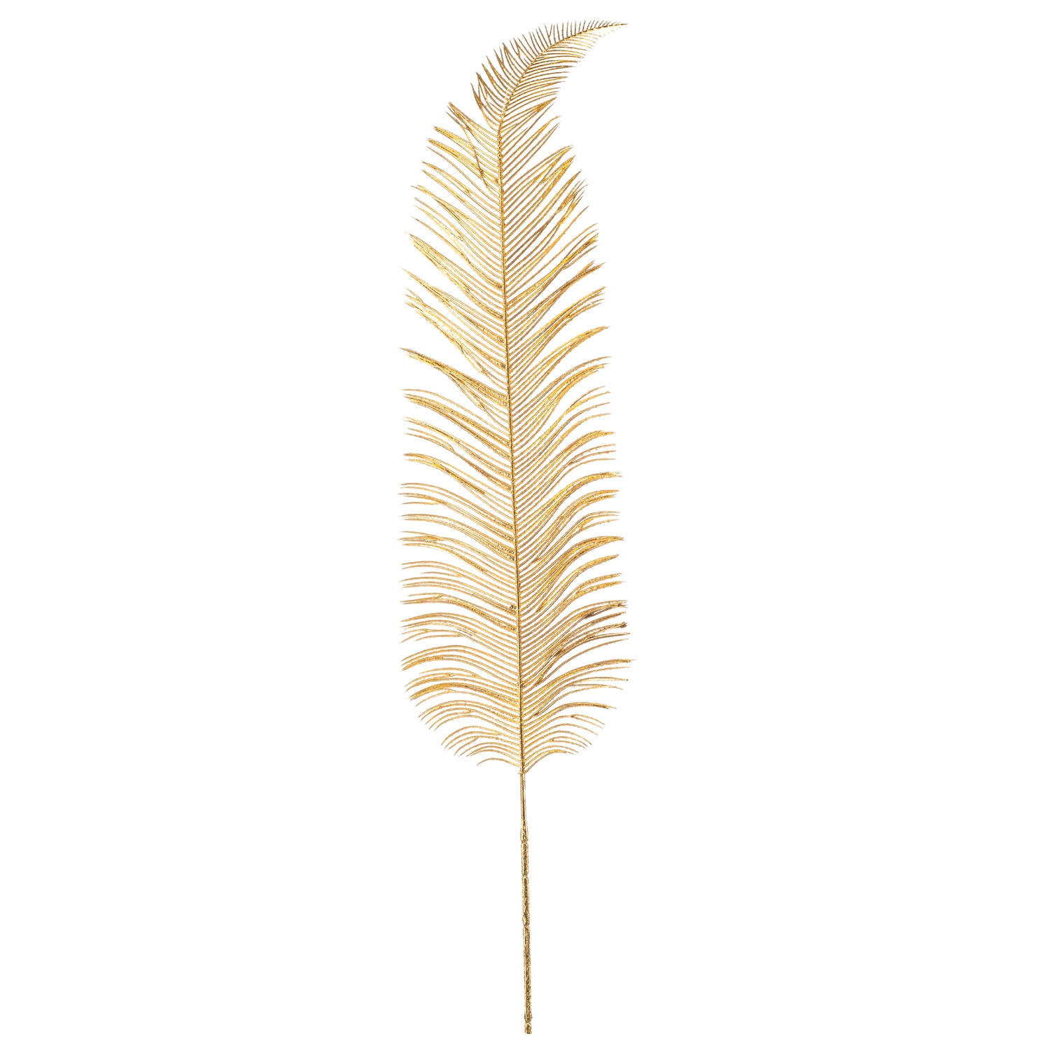 Fleurdirect Kunsttak Palm - Goud - Kunststof - 0x80x0cm (BxHxD)