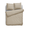 Eleganzzz Dekbedovertrek Uni Perkal Katoen Met Bies - zand