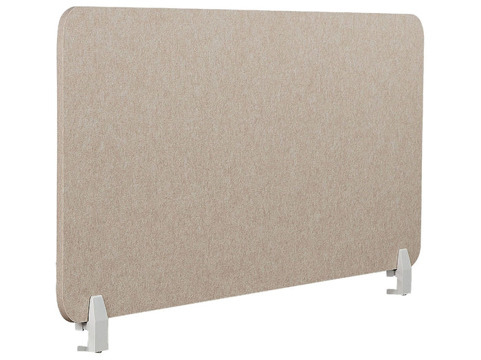 Beliani-SPLIT-Bureauscheidingswand-Beige-120 x 50 cm-Polyester