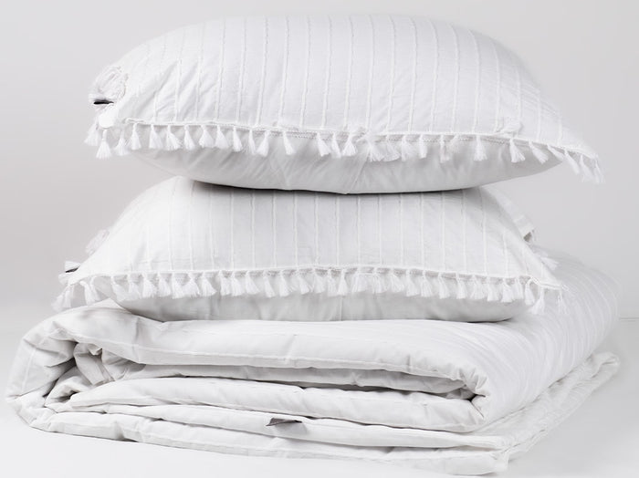 LINNICK Dekbedovertrek Katoen Renforcé Estina - white