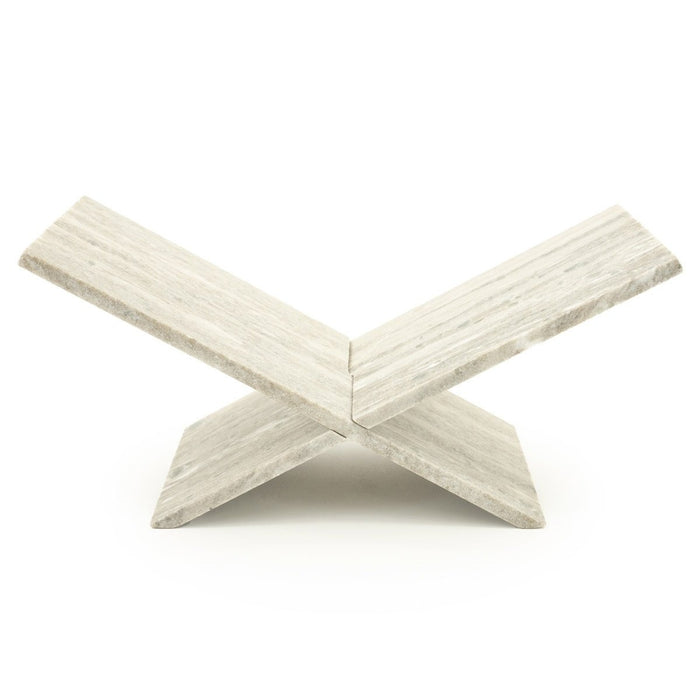 Vtw Living - Boekenstandaard van Marmer - 51 x 23 x 29 cm - Beige